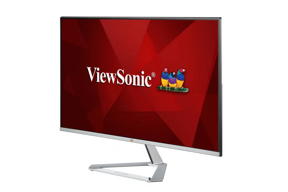 Viewsonic VX Series VX2476-SMH 23.8" Full HD Monitor - 75Hz, 4ms, IPS, Height Adjustable, Speakers, Black and Silver