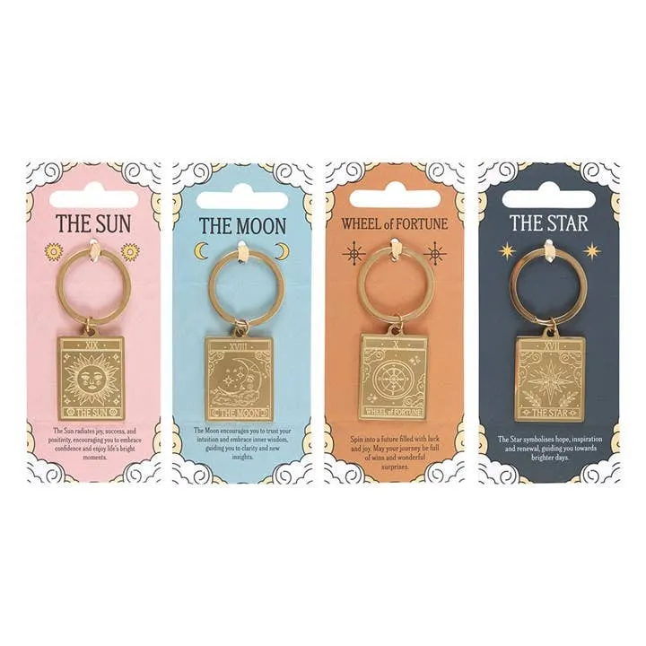 Vintage Tarot Card Keyrings