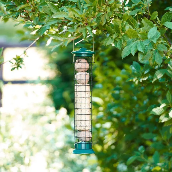 Walter Harrisons Green Die Cast Fat Ball & Suet Roll Feeder
