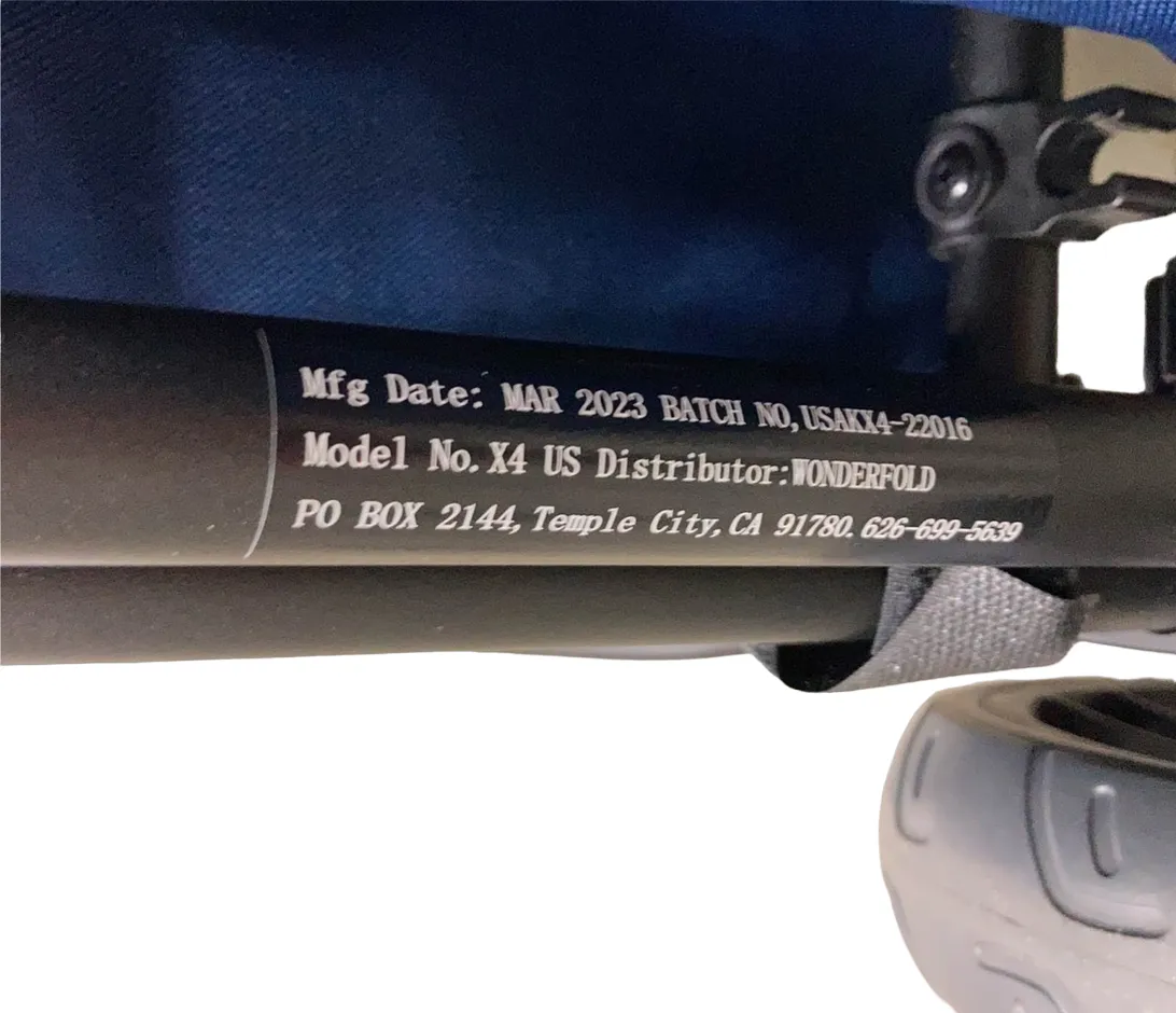 Wonderfold X4 Push & Pull Quad Stroller, Navy, 2023