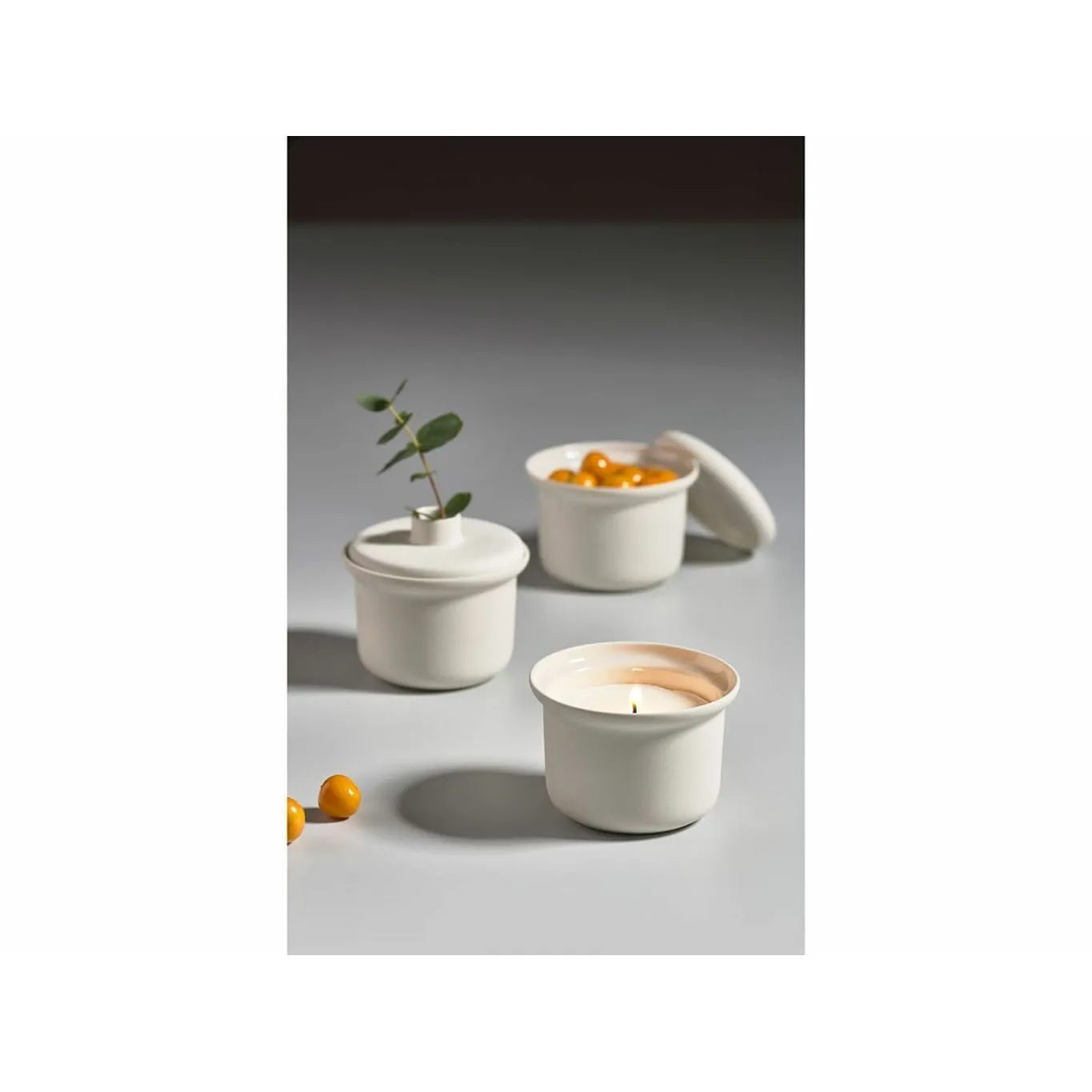 Zone Denmark Inu Glass With Lid, Cream