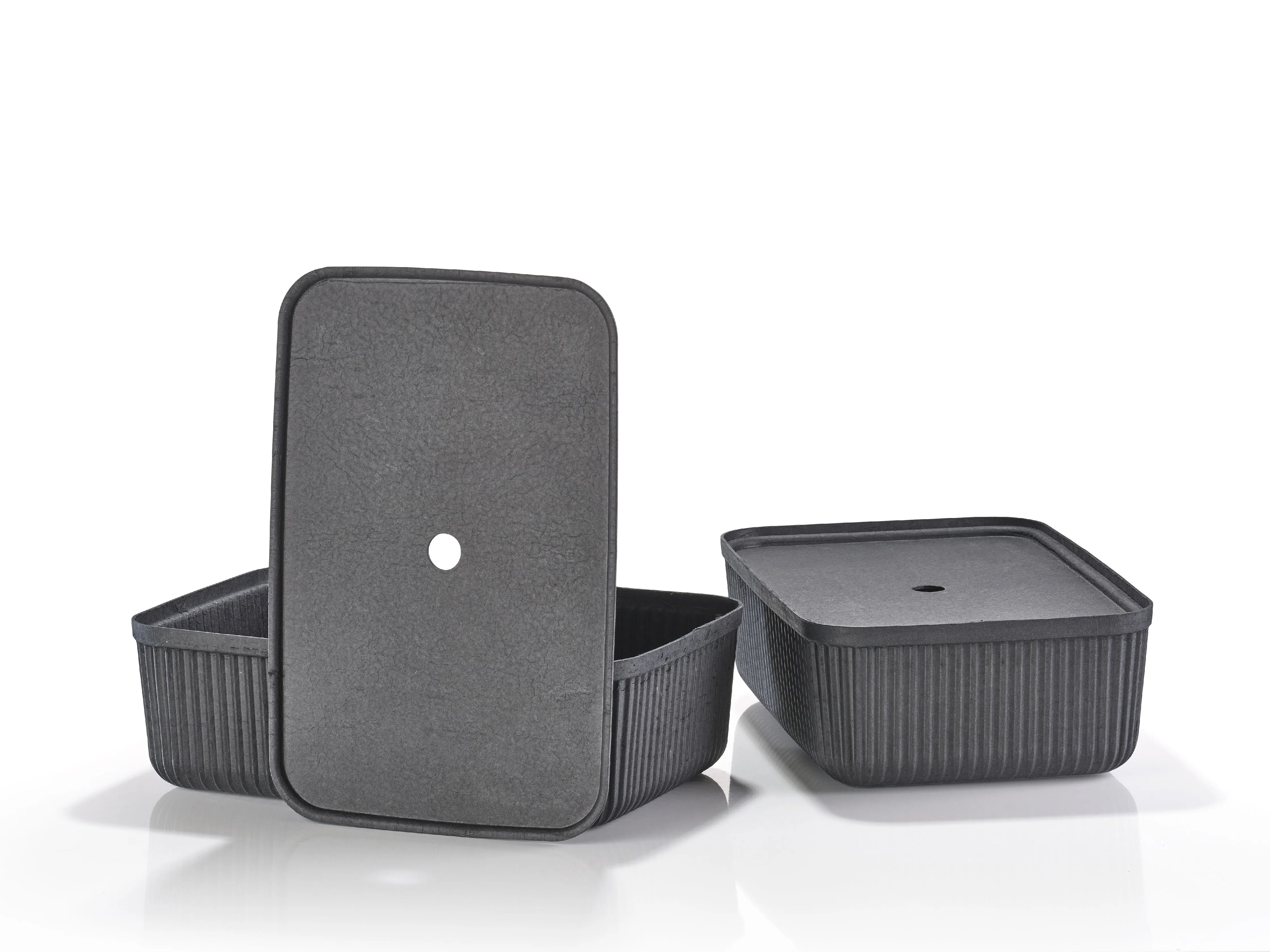 Zone Denmark Pulp Storage Box 48x32x15 Cm 2 Pcs, Black