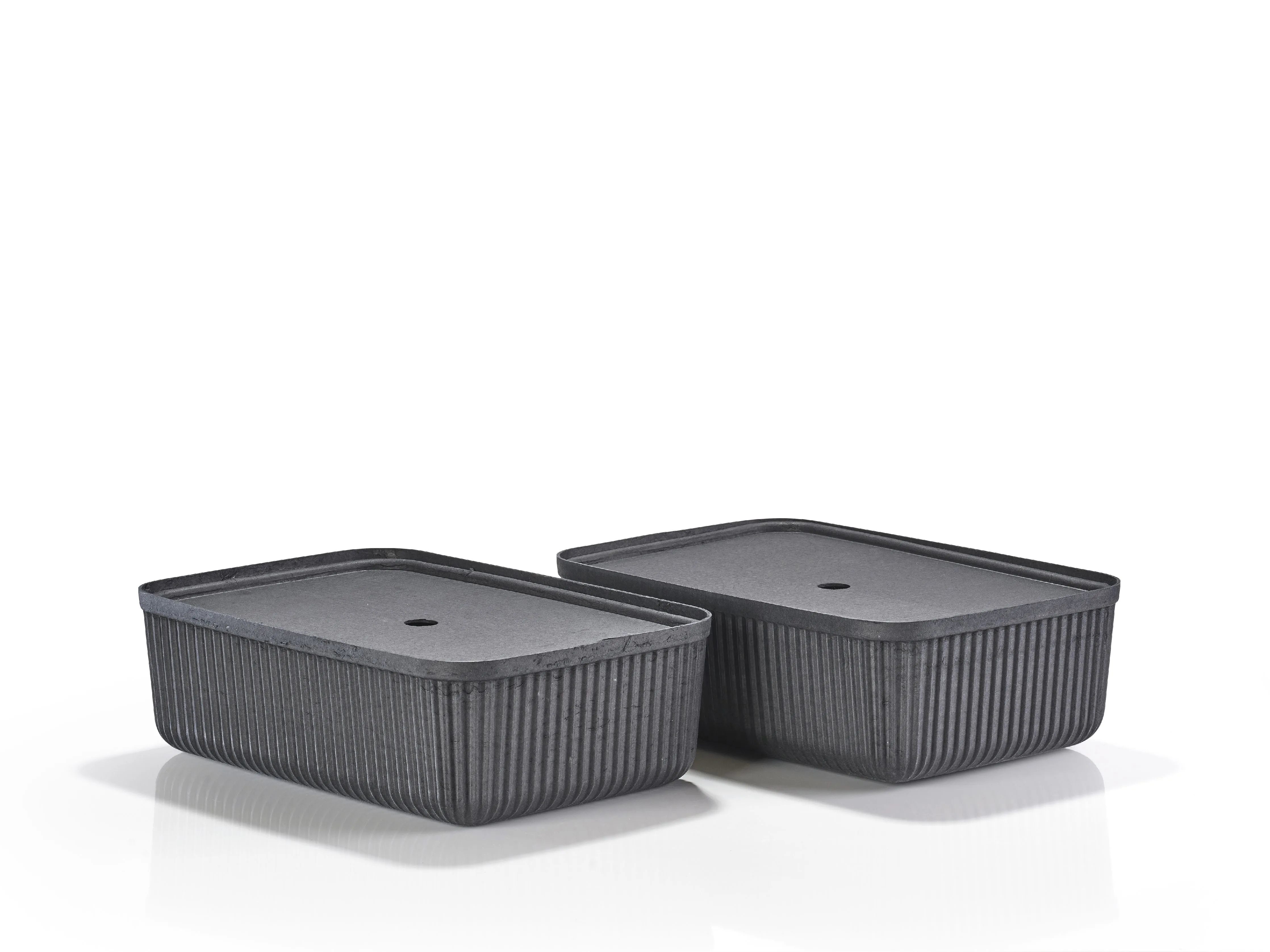 Zone Denmark Pulp Storage Box 48x32x15 Cm 2 Pcs, Black
