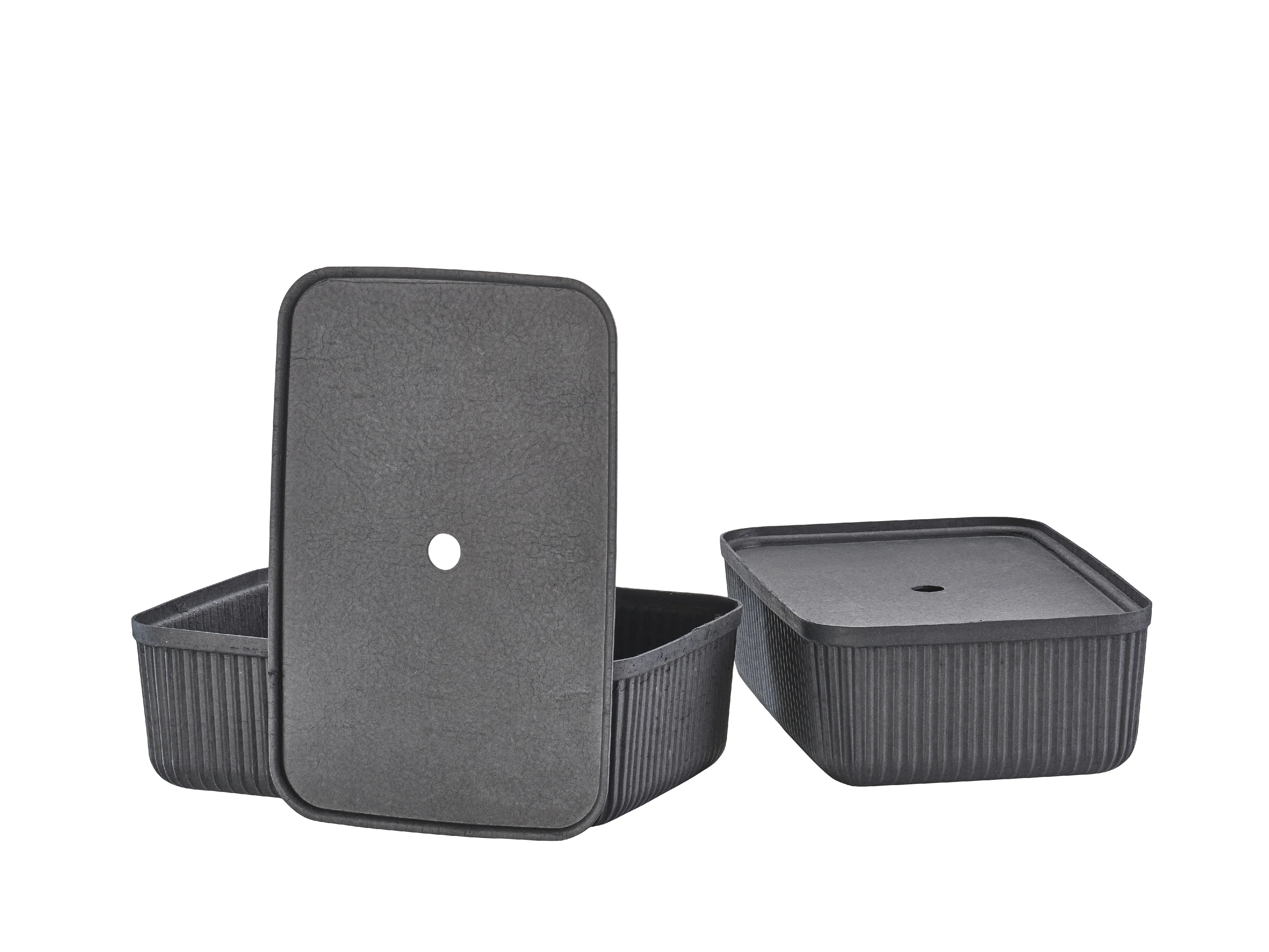Zone Denmark Pulp Storage Box 48x32x15 Cm 2 Pcs, Black