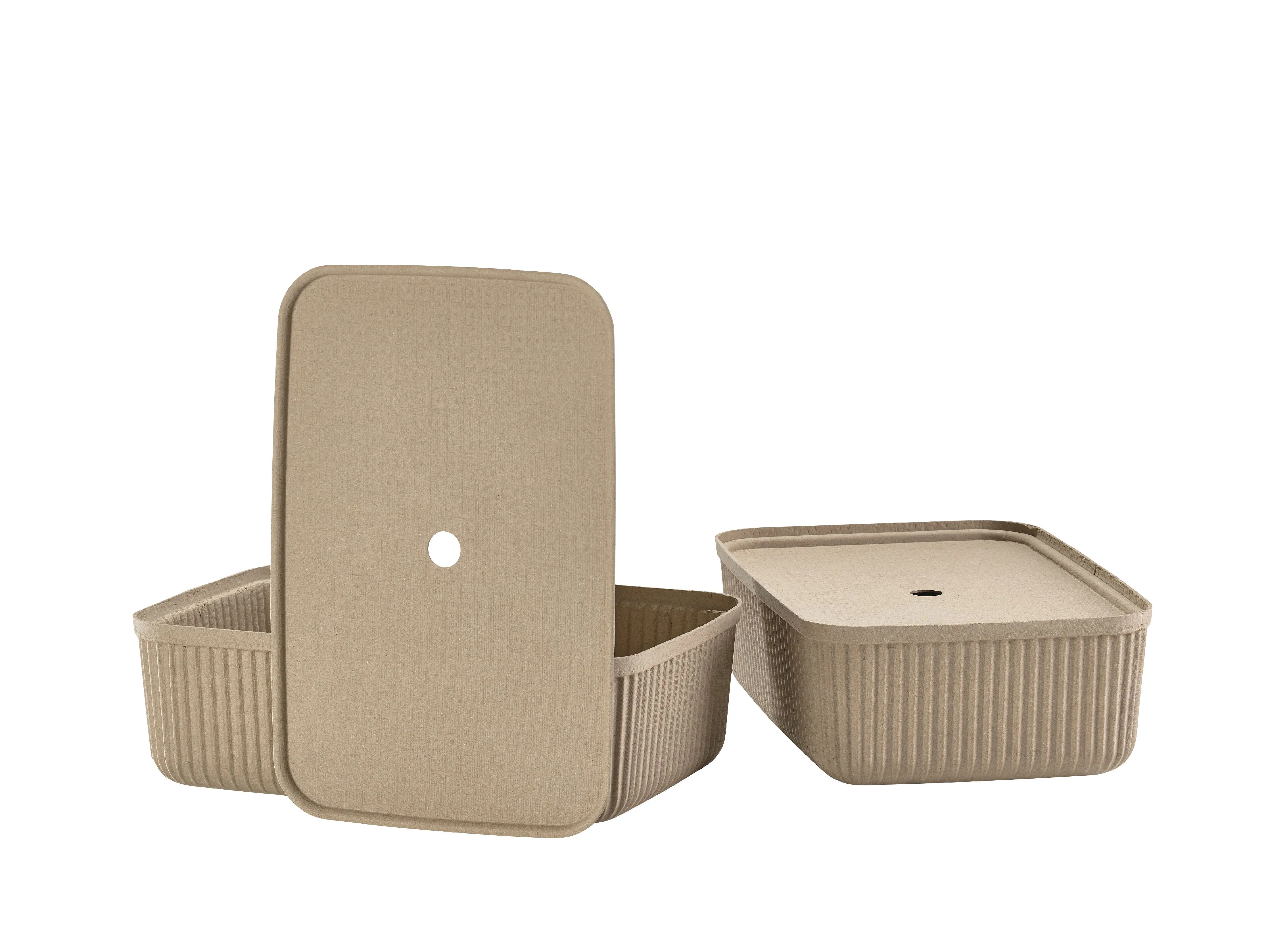 Zone Denmark Pulp Storage Box 48x32x15 Cm 2 Pcs, Natural Brown