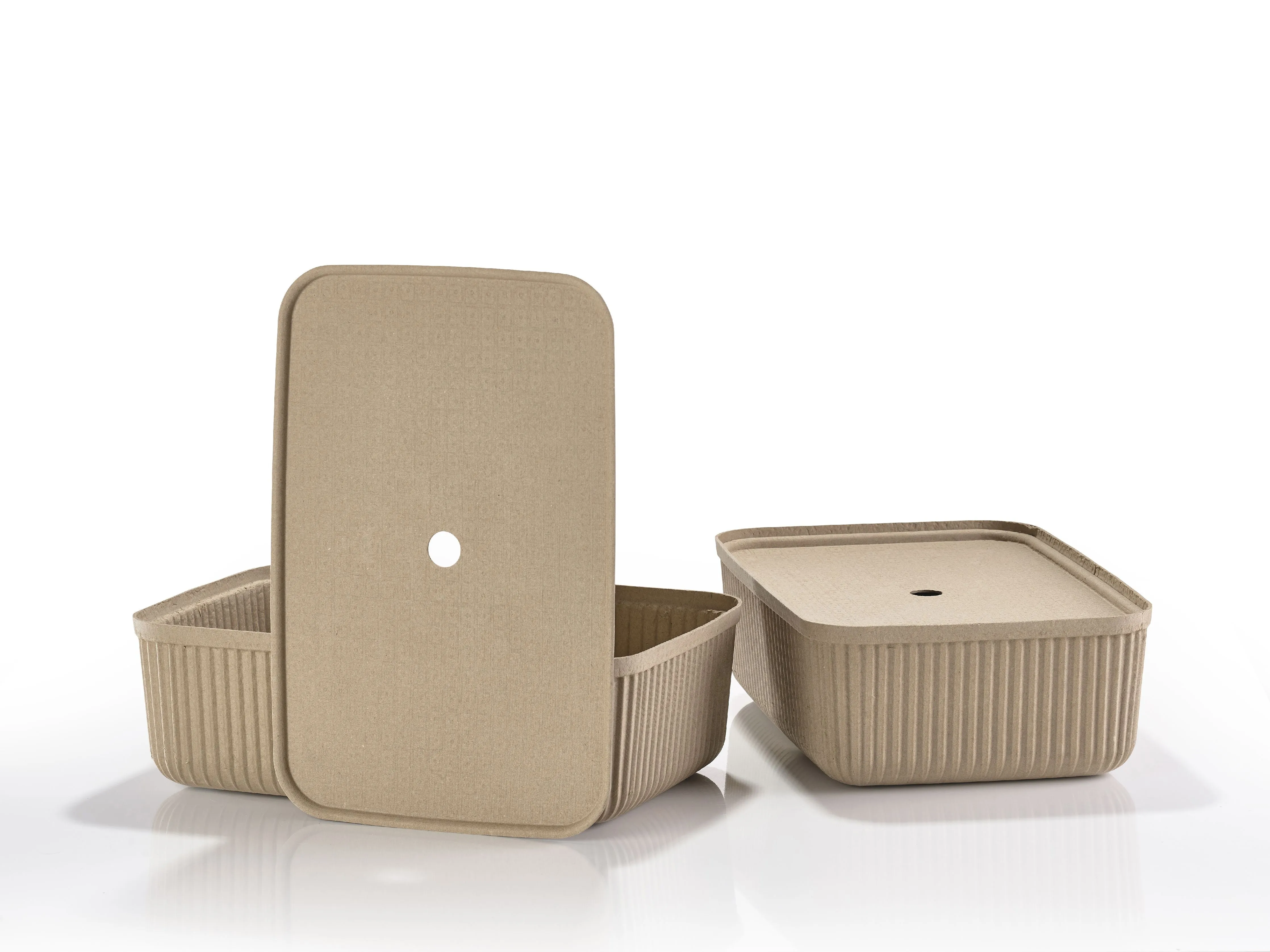 Zone Denmark Pulp Storage Box 48x32x15 Cm 2 Pcs, Natural Brown