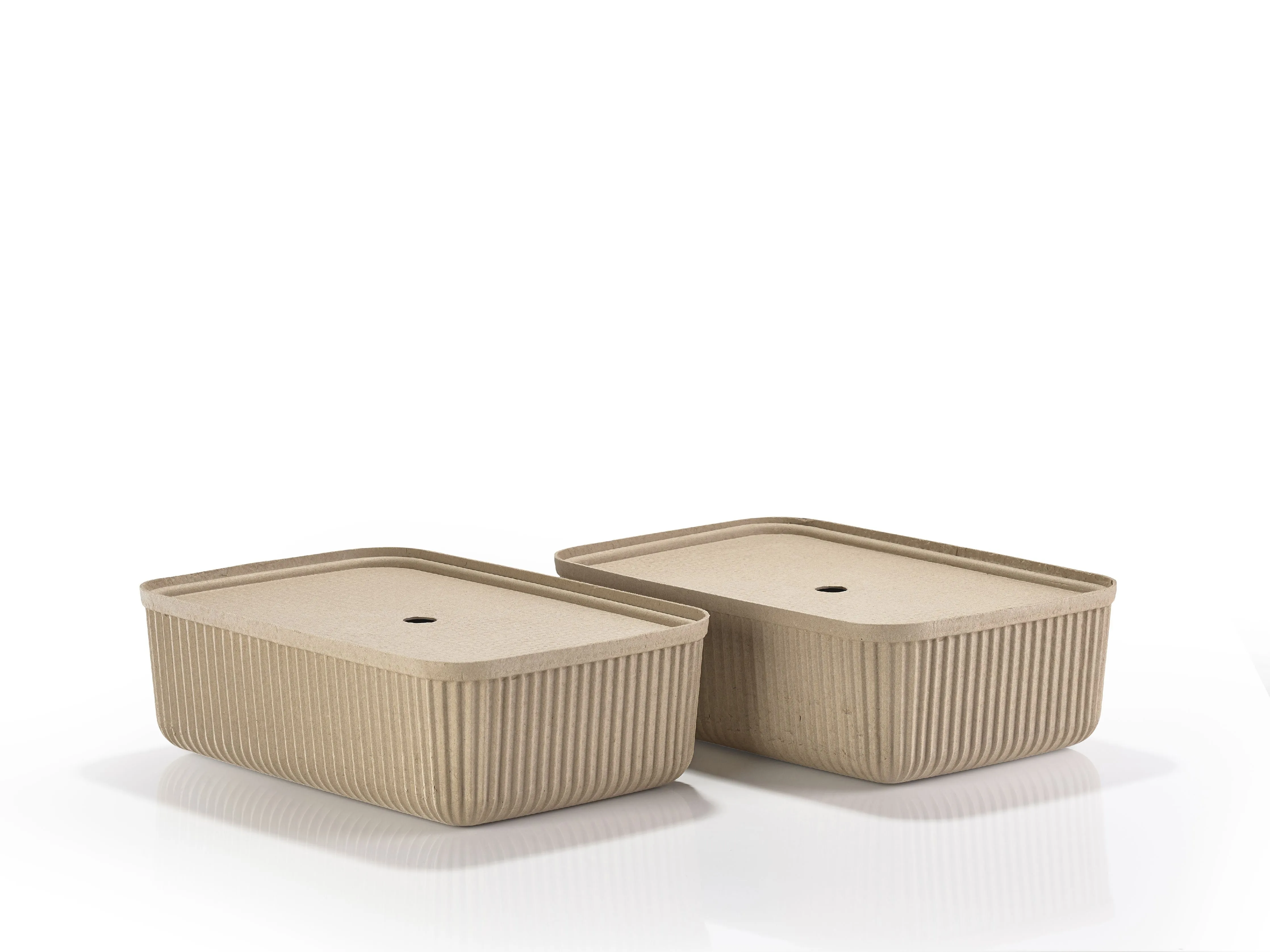 Zone Denmark Pulp Storage Box 48x32x15 Cm 2 Pcs, Natural Brown